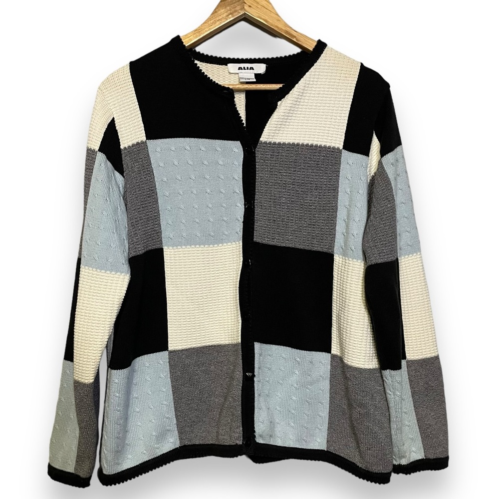 Vintage ALIA Cardigan -‎ Size Large